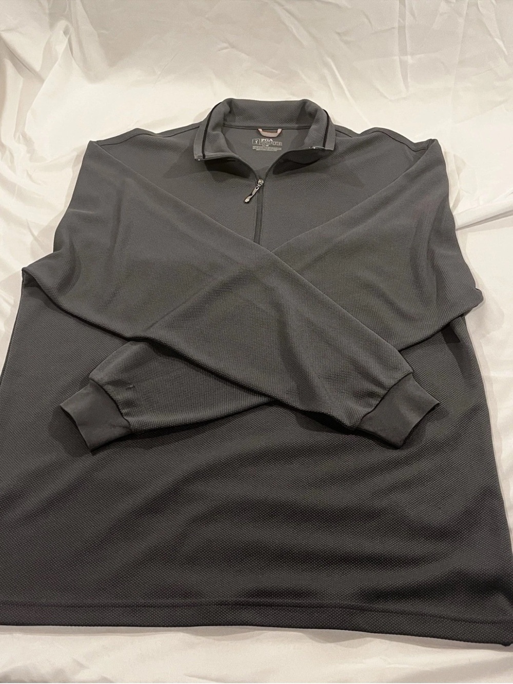 PGA Tour Men's Charcoal Gray Quarter-Zip Pullover
